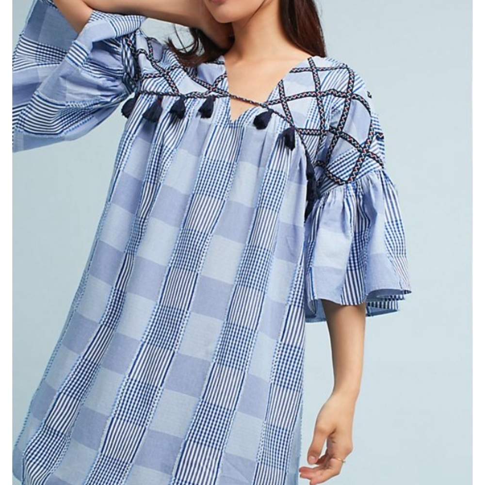 Anthropologie Maeve Tatum Embroidered Tunic Dress - Picture 5 of 5